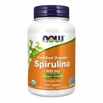 Спіруліна Now Foods (Spirulina) 500 мг, 200 таблеток 2022-10-0407 фото