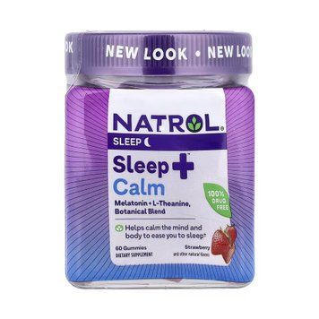 Сон+ Calm Natrol (Sleep+ Calm) 60 жувальних цукерок 2023-10-6226 фото