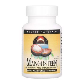 Мангостин Source Naturals (Mangosteen) 75 мг, 60 таблеток 2023-10-5296 фото