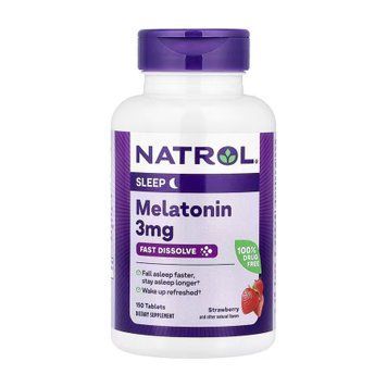 Мелатонін Natrol (Melatonin) 3 мг, 150 таблеток 2023-10-6228 фото