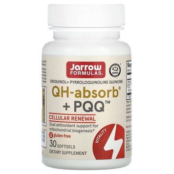 Убіхінол і пірролохінолінхінон, Ubiquinol, QH + PQQ, Jarrow Formulas, 30 кап. JRW-06027 фото
