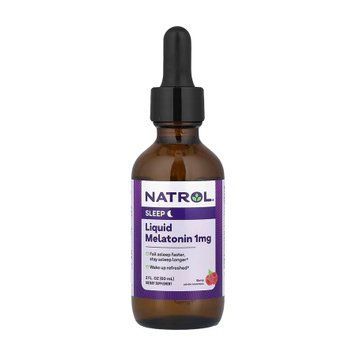 Мелатонін рідина Natrol (Melatonin Liquid) 1 мг, 60 мл 2023-10-6229 фото