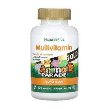 Дитячий мультивітамін Children&rsquo;s Gold (Children&rsquo;s Gold Multivitamin) Nature's Plus, 120 таблеток Orange (До 09.26) 2024-11-0782 фото