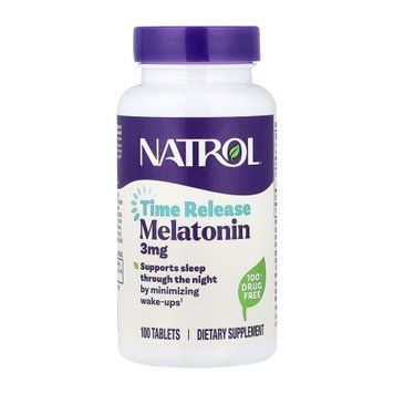 Мелатонін Natrol (Melatonin) 3 мг, 100 таблеток 2023-10-6233 фото