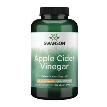 Яблучний оцет висока концентрація Swanson (Apple Cider Vinegar High Potency) 625 мг, 180 капсул 2023-10-5862 фото