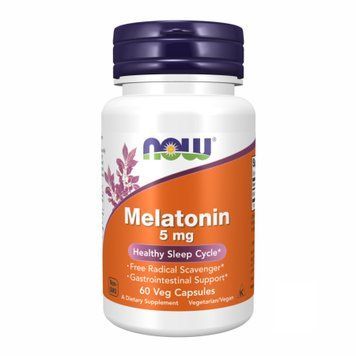 Мелатонін (Melatonin) Now Foods, 5mg, 180 caps 100-55-9118665-20 фото