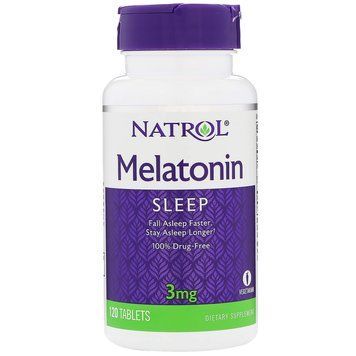 Мелатонін, Melatonin, Natrol, 3 мг, 120 таб. NTL-00511 фото