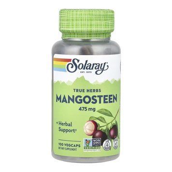 Мангостин Fruit Solaray (Mangosteen Fruit) 475 мг, 100 вегетаріанських капсул 2023-10-7002 фото