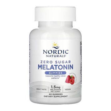 Вітаміни Nordic Naturals (Zero Sugar Melatonin) 60 жувальних цукерок (До 01.27) 2024-11-0502 фото