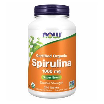 Спіруліна Now Foods (Spirulina) 1000 мг, 240 таблеток 2022-10-1348 фото