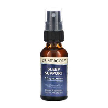 Підтримка сну with мелатонін спрей Dr. Mercola (Sleep Support with Melatonin Spray) 29 мл 2023-10-6165 фото