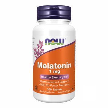 Мелатонін (Melatonin) Now Foods, 1 mg, 100 tabs 2022-10-0100 фото
