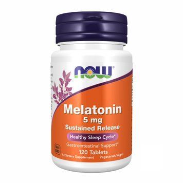 Мелатонін (Melatonin) Now Foods, 5 mg, 120 tabs 2022-10-0107 фото