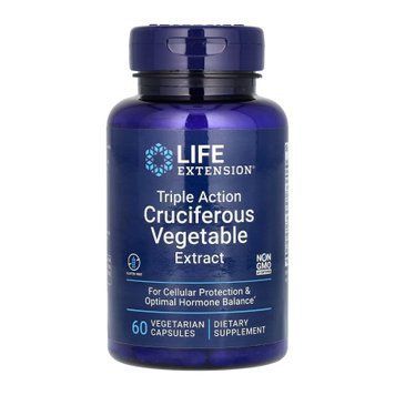 Суперфуд Life Extension (Triple Action Cruciferous Vegetable Extract) 60 вегетаріанських капсул 2022-10-1889 фото