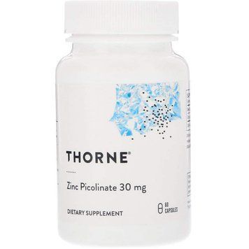 Цинк піколінат посилений, Zinc Picolinate, Thorne, 30 мг, 60 капсул THR-22002 фото