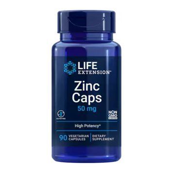 Цинк Caps Life Extension (Zinc Caps) 50 мг, 90 veg капсул 2023-10-2656 фото