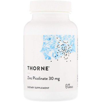 Піколінат цинку посилений, Zinc Picolinate, Thorne, 30 мг, 180 капсул THR-22102 фото